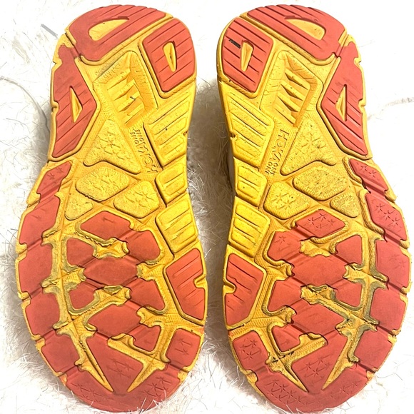 Hoka White and Yellow Athletic Shoes - Picture 16 of 17